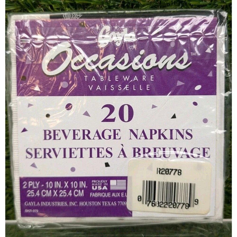 Vintage Gayla Occasions 20 Napkins Halloween 13inx13in Made In The USA Pumpkin
